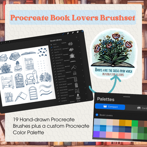 Book Lovers Procreate Brushset