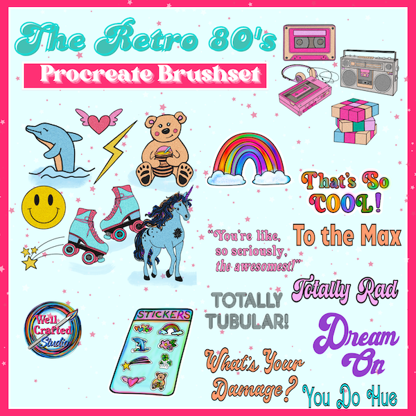 80's Retro Full Brushset