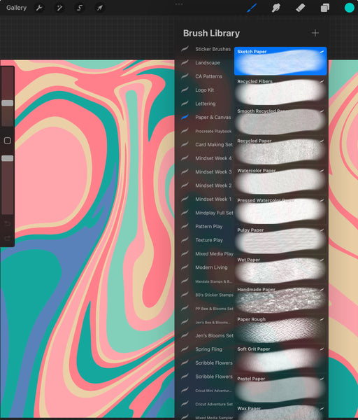 Paper & Canvas Procreate Brushset