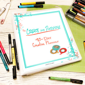 create with purpose 90 day planner cover