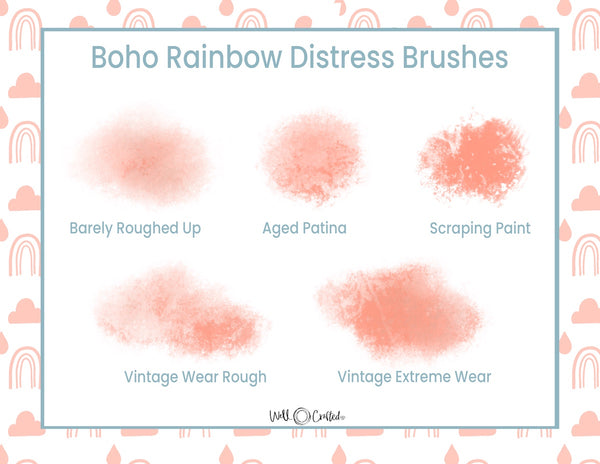 Boho Rainbow Procreate Brush Bundle