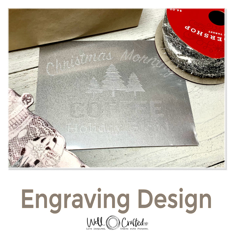 Christmas Morning Coffee Engraving Design