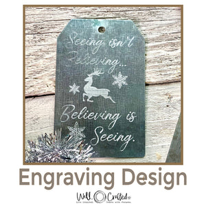 Seeing Isn't Believing Engraving Design