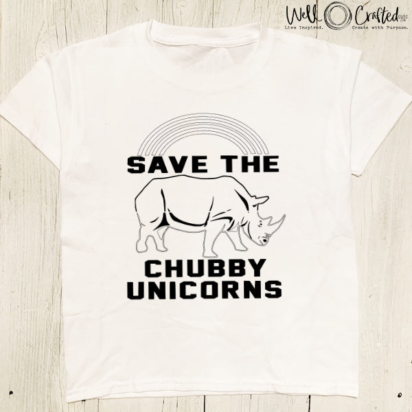 Save the Chubby Unicorns Digital Design