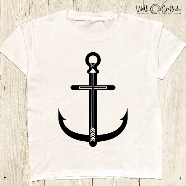 Anchor Cross Compass Digital Design – Well Crafted Studio